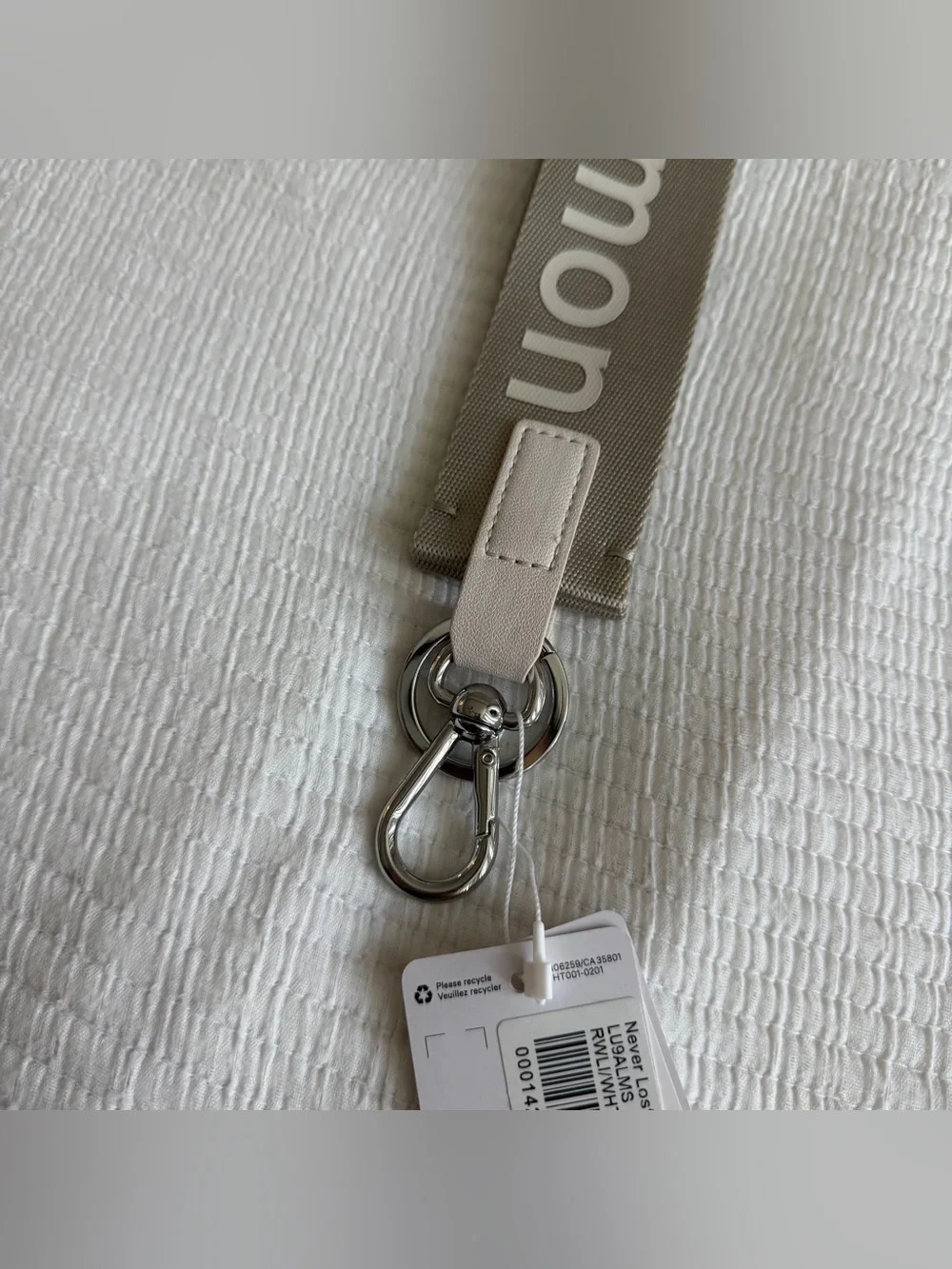 Lululemon Never Lost Keychain